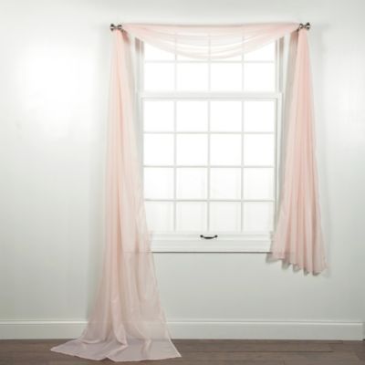sheer voile scarf valance