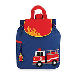 Stephen Joseph® Fire Truck Quilted Backpack in Blue