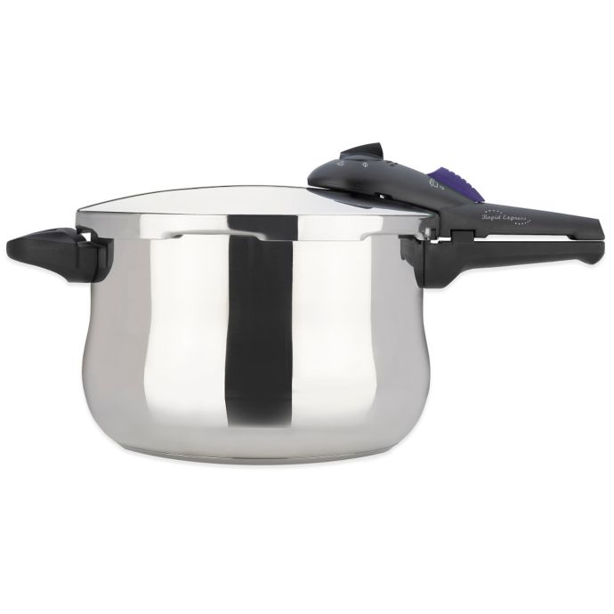 Fagor Rapid Express 6 3 Quart Stainless Steel Pressure Cooker Bed Bath Beyond