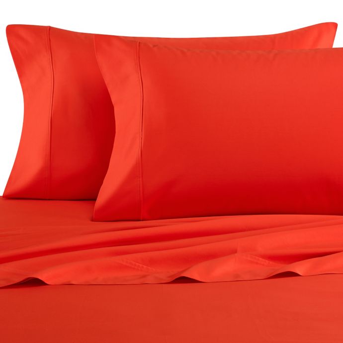 Wamsutta 400 Thread Count Sateen Twin Xl Sheet Set In Orange