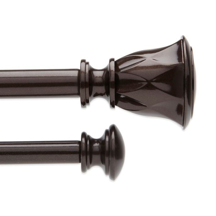 Umbra Duo Entwine Decorative Window Curtain Hardware In Bronze