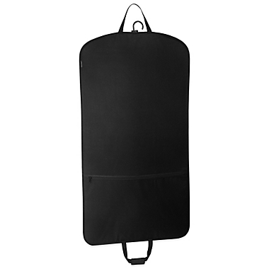 WallyBags&reg; 45-Inch Slim Garment Bag with Pocket in Black. View a larger version of this product image.