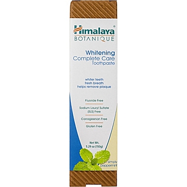 Himalaya&reg; BOTANIQUE 5.29 oz. Whitening Complete Care Simply Peppermint Toothpaste. View a larger version of this product image.