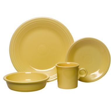 Fiesta&reg; 16-Piece Dinnerware Set in Sunflower. View a larger version of this product image.