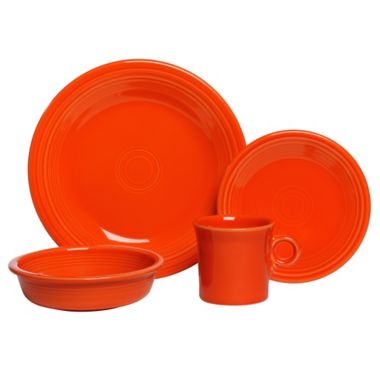 Fiesta&reg; 16-Piece Dinnerware Set in Poppy. View a larger version of this product image.
