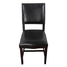 Prinz Leather Dining Chair in Black