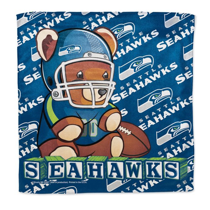 Nfl Seattle Seahawks Littlest Fan Burp Cloth Bed Bath Beyond
