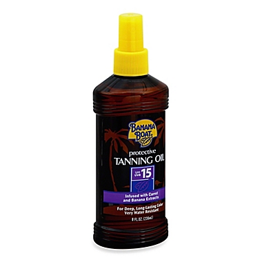 Banana Boat&reg; 8 fl. oz. Protective Tanning Oil Sunscreen Spray SPF 15. View a larger version of this product image.