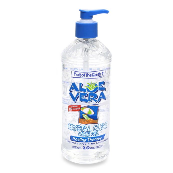 Fruit Of The Earth 20 Oz 100 Aloe Vera Gel Crystal Clear Bed