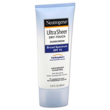 Neutrogena&reg; Ultra Sheer&reg; 3 oz. Dry-Touch Sunscreen Broad Spectrum SPF 70. View a larger version of this product image.