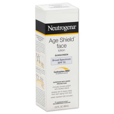 Neutrogena&reg; Age Shield&trade; 3 oz. Face Lotion Sunscreen Broad Spectrum SPF 70. View a larger version of this product image.