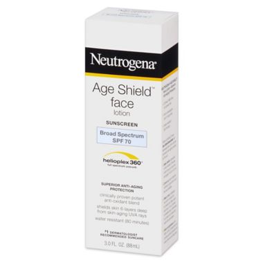 Neutrogena&reg; Age Shield&trade; 3 oz. Face Lotion Sunscreen Broad Spectrum SPF 70. View a larger version of this product image.