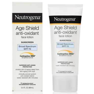 Neutrogena&reg; Age Shield&trade; 3 oz. Face Lotion Sunscreen Broad Spectrum SPF 70. View a larger version of this product image.