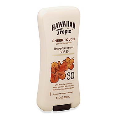Hawaiian Tropic&reg; 8 oz. Sheer Touch Ultra Radiance Lotion Sunscreen SPF 30. View a larger version of this product image.