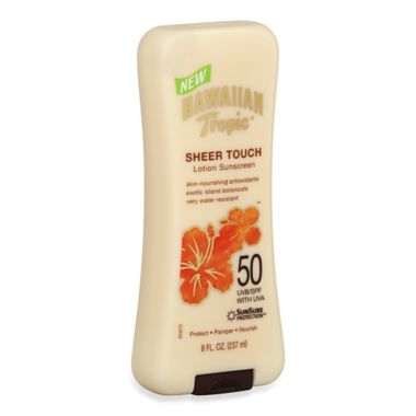 Hawaiian Tropic&reg; 8 oz. Sheer Touch Ultra Radiance Lotion Sunscreen SPF 50. View a larger version of this product image.