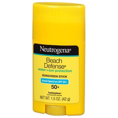 Neutrogena&reg; Beach Defense&reg; 1.5 oz. Water + Sun Protection Sunscreen Stick SPF 50+. View a larger version of this product image.