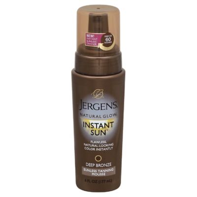 Jergens Natural Glow Instant Sun 6 Oz Sunless Tanning Mousse Bed Bath Beyond