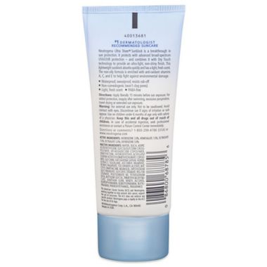 Neutrogena&reg; Ultra Sheer 3 oz. Dry-Touch Sunscreen Broad Spectrum SPF 30. View a larger version of this product image.