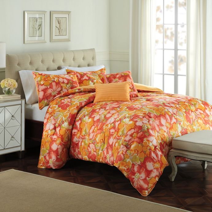 Raymond Waites Modern Floral Duvet Cover Set Bed Bath Beyond