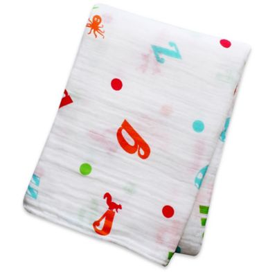 lulujo cotton muslin swaddle