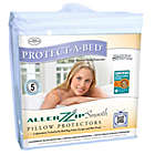Alternate image 1 for Protect-A-Bed&reg; AllerZip&trade; Smooth Pillow Protector in White