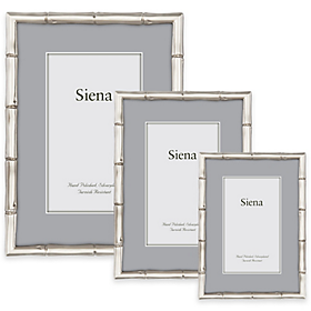 Details about   Lawrence Frames 710157 Silver Metal Bamboo Picture Frame 5 by 7-Inch 5x7 