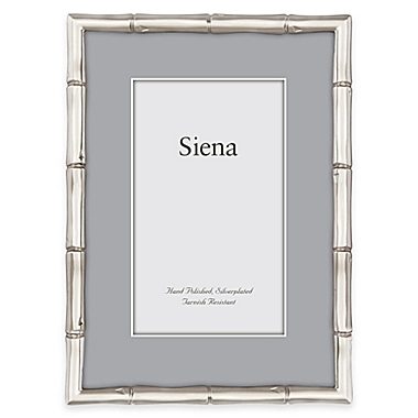 Siena 8-Inch x 10-Inch Cast Metal Bamboo Pattern Frame. View a larger version of this product image.