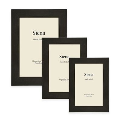 Siena Italian Polished Wood Picture Frame in Black
