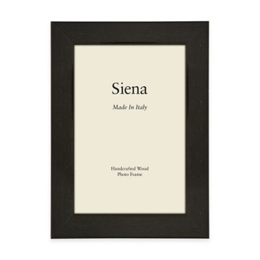 Siena Italian 8-Inch x 10-Inch Polished Wood Picture Frame in Black. View a larger version of this product image.