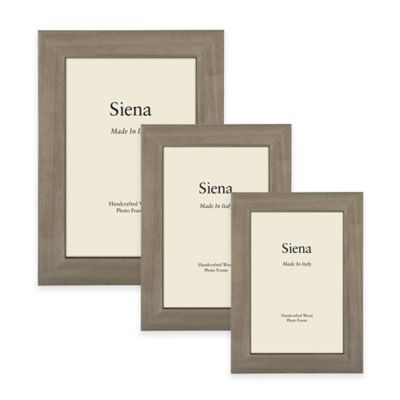 Siena Italian Polished Wood Picture Frame in Grey