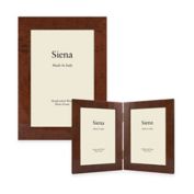 Siena Italian Burl Wood Picture Frame in Brown