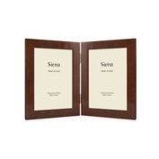 Siena Italian 2-Photo Burl Wood Picture Frame in Brown