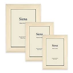 Siena Italian Polished Wood Picture Frame in White