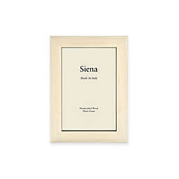 Siena Italian 4-Inch x 6-Inch Polished Wood Picture Frame in White