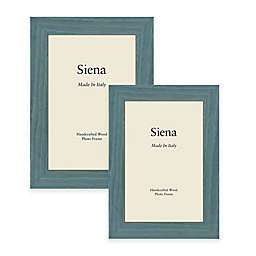 Siena Italian Polished Wood Picture Frame in Turquoise