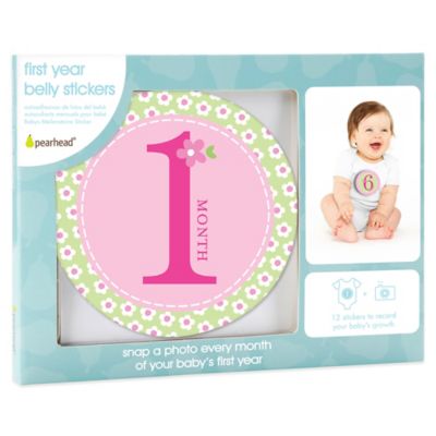 Pearhead First Year Baby Belly Stickers In Pink | Bed Bath And Beyond ...