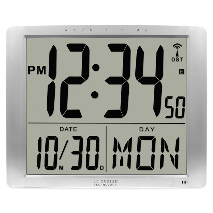 La Crosse Technology Oversized Atomic Digital Wall Clock Bed Bath and