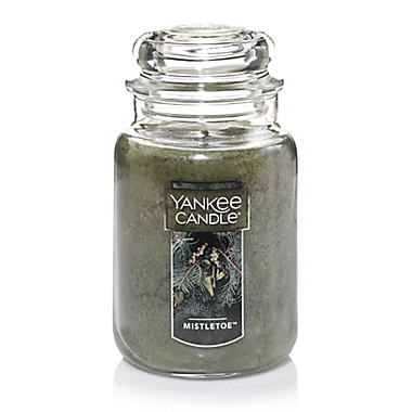 Yankee Candle&reg; Housewarmer&reg; Mistletoe&trade; 22 oz. Large Classic Jar Candle. View a larger version of this product image.
