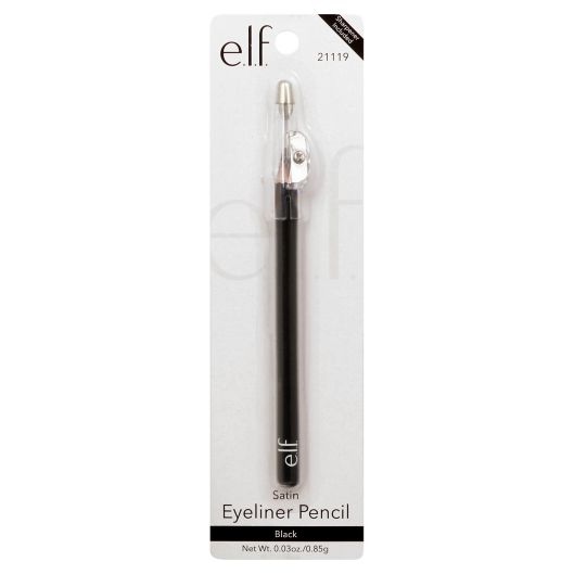 E L F Cosmetics Satin Eyeliner Pencil In Black Harmon Face Values