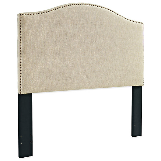Alternate image 1 for Pulaski Upholstered Headboard with Nailhead Trim in Off White