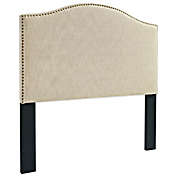 Pulaski Upholstered Full/Queen Headboard with Nailhead Trim in Off White
