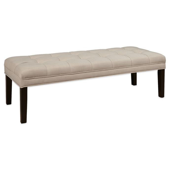 Pulaski Victorian Upholstered Tufted Bed Bench In F