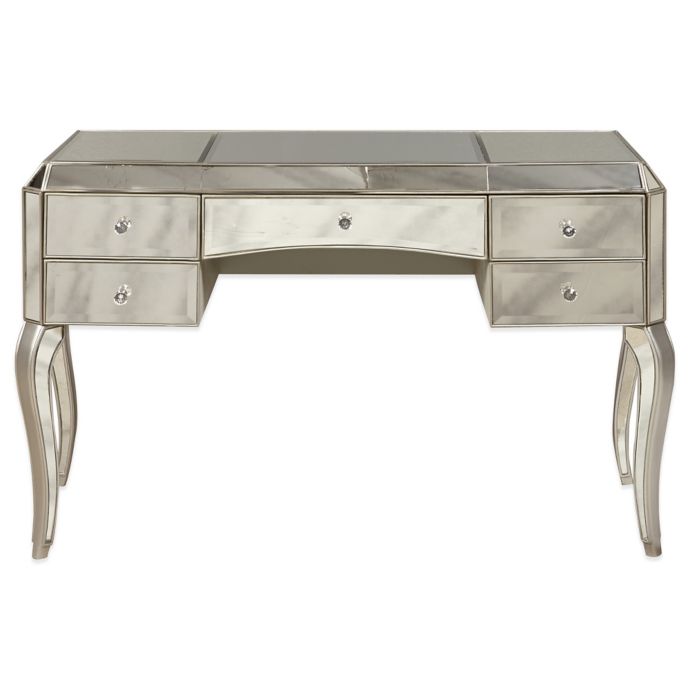 Pulaski Blossom 5 Drawer Mirrored Desk Bed Bath Beyond