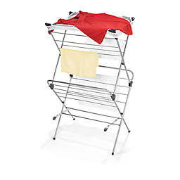 Two-Tier Clothes Drying Rack with Mesh Cover