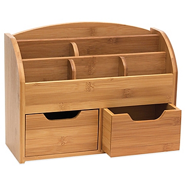 Lipper Space Saving Bamboo Desk Organizer. View a larger version of this product image.