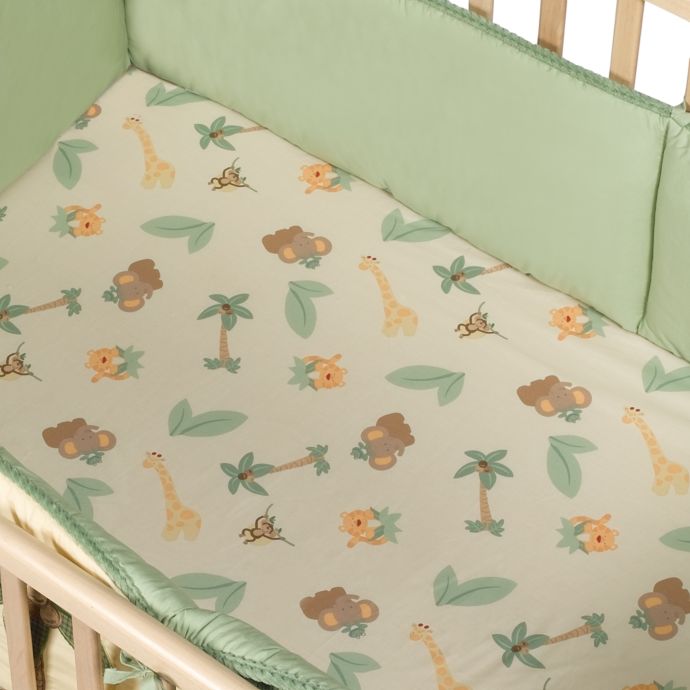 Jungle Babies Crib Sheet By Nojo 100 Cotton 200 Thread Count