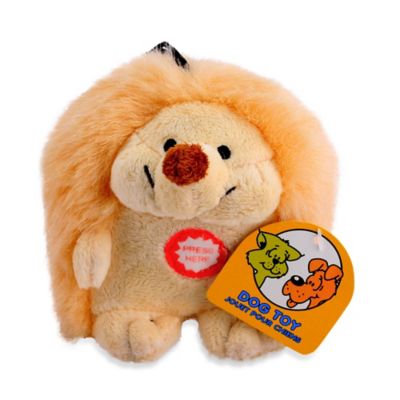 plush hedgehog dog toy