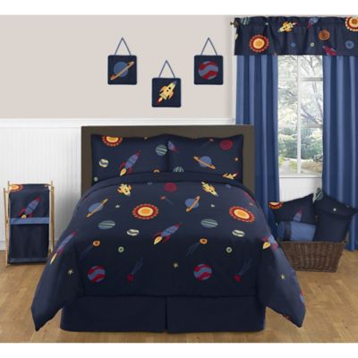 Sweet Jojo Designs Space Galaxy 3-Piece Full/Queen Comforter Set