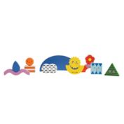 Kidoki 12-Piece Teeter Totter Wood Block Balancing Game