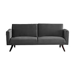 US Pride Furniture® Ridgewood 72-Inch Velvet Square-Arm Sleeper Sofa